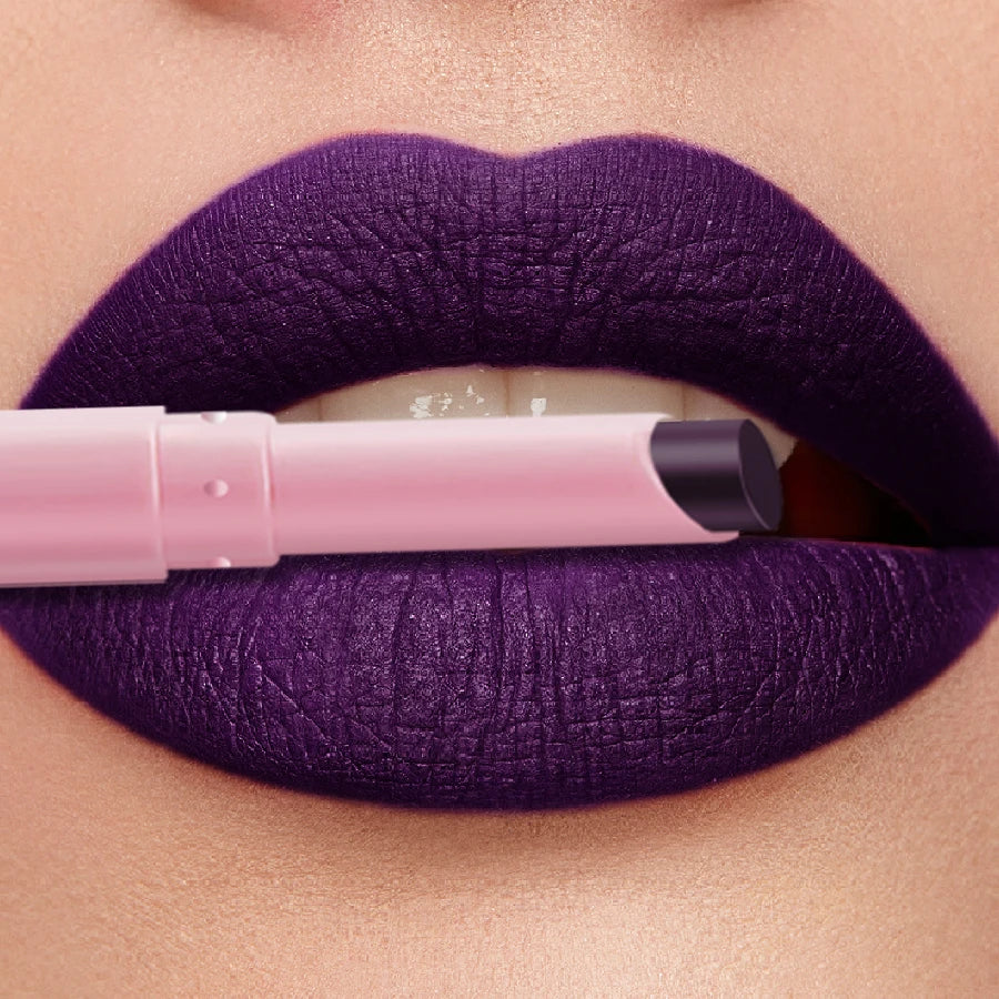 KAFURUX 15-Color Matte Waterproof Lip Liner Pencil | Long-Lasting