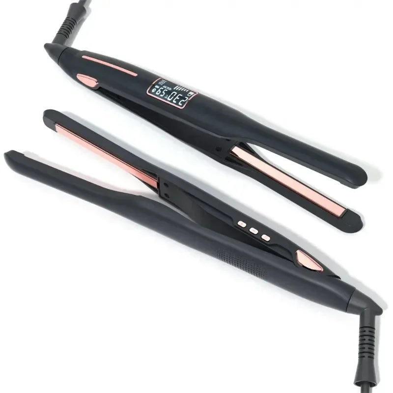 Mini Titanium Pencil Flat Iron for Short Hair & Beard Styling