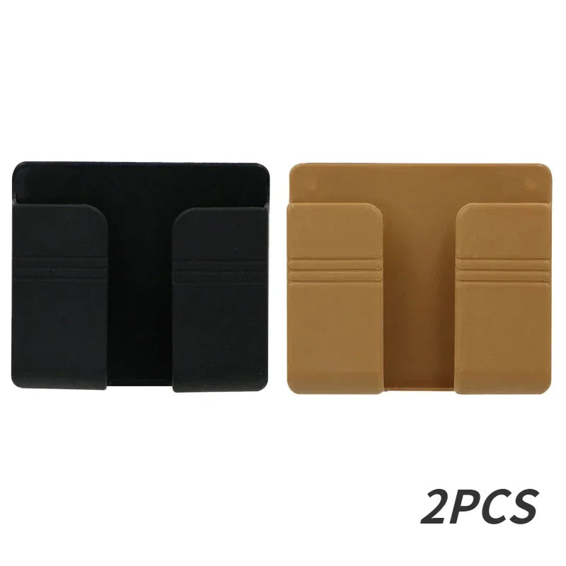 Hanging Organizers Charging Stand Things for the Home Multifunction Kitchen Storage & Organization Remote Control Smarts Phone Peaceful Pleasures Health and Wellness black brown-2pcs