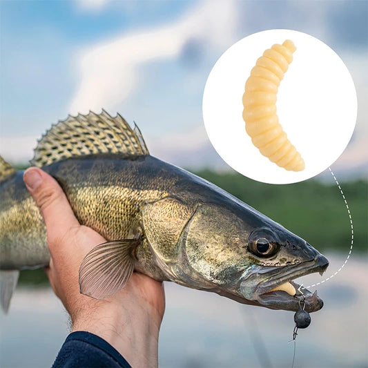 NEW 2026 Fishing Bait Fishing Lure Artificial Bug Smell Worms Gear For Outdoor Fishing Peaceful Pleasures Health and Wellness