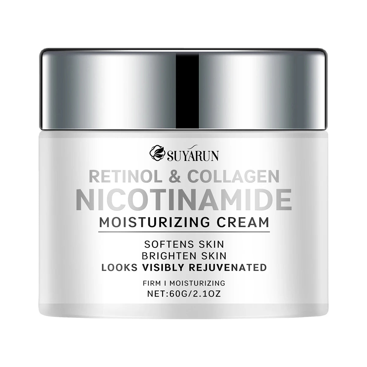 SUYARUN Retinol Collagen Anti-Aging Face Cream - Wrinkle Reduction & Firming Moisturizer with Hyaluronic Acid. Peaceful Pleasures Health and Wellness 60g