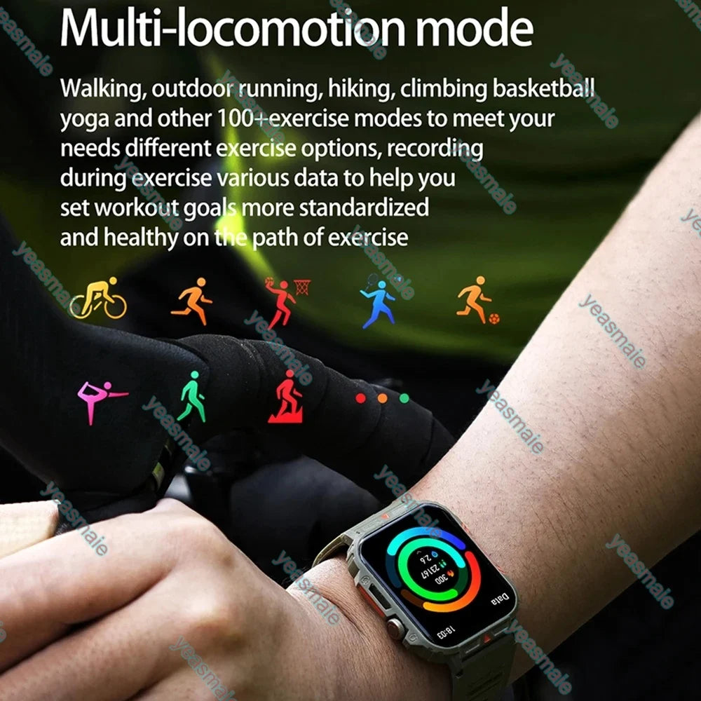 Ola Esporte Military Smartwatch | Bluetooth Call IP67 Fitness