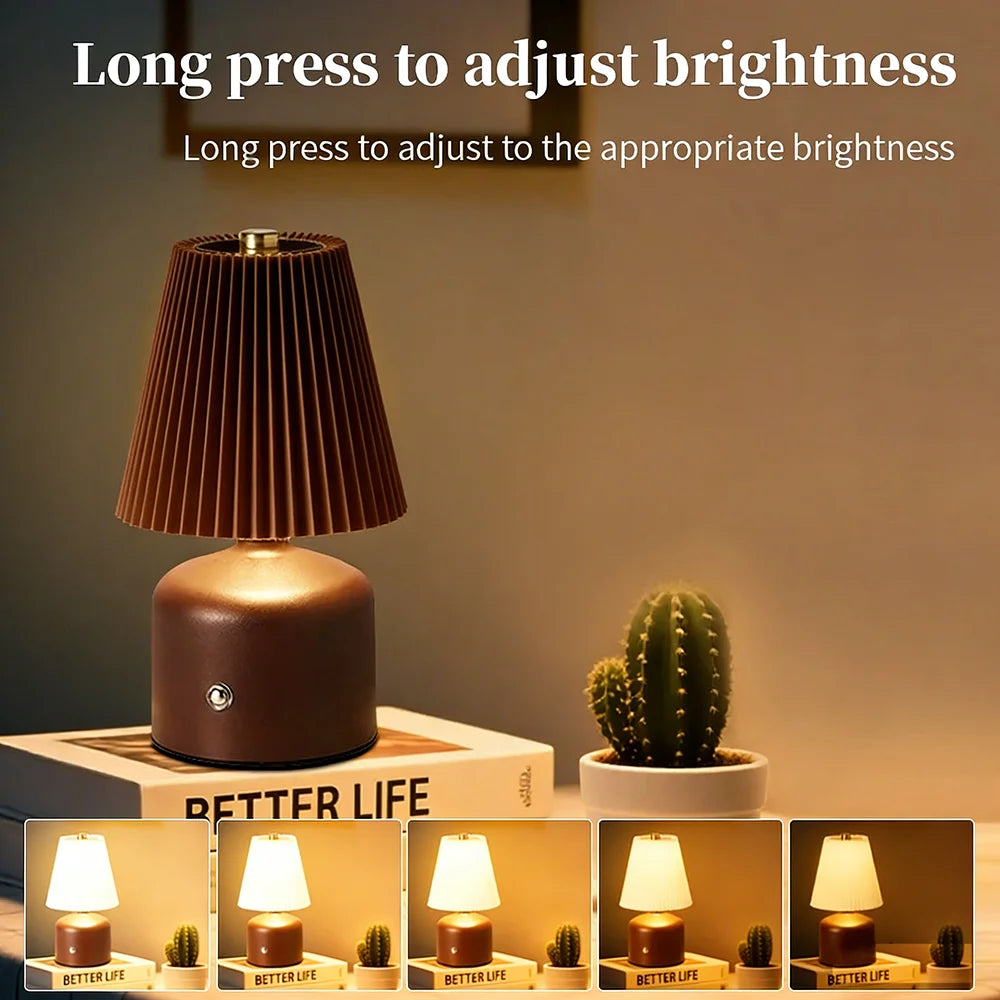 hot Bedside light Bedroom Fabric Nightlight Home Atmosphere LED Night Light Brightness Adjustable Decoration Peaceful Pleasures Health and Wellness