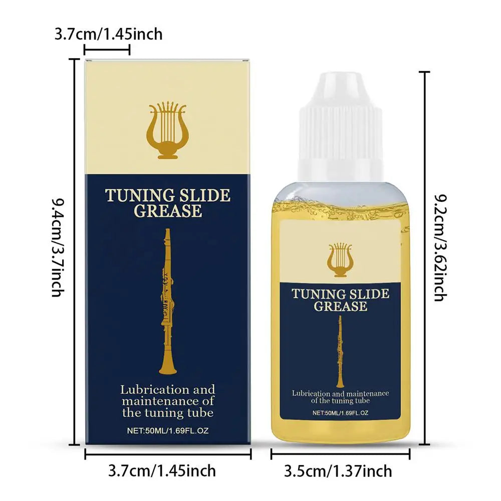 Instrument Slide Grease Lubricant Trombone Flute Saxophone Clarinet Cleaner Valve& Bearing Care For Brass Woodwind Music Supples Peaceful Pleasures Health and Wellness 50ML