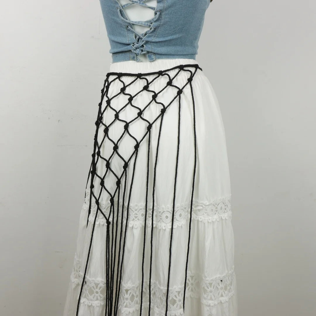 1 Bohemian Waist Seal Hand Woven Tassel Details Wedding Party