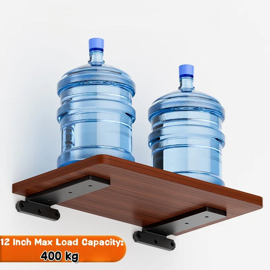 2PCS Heavy Duty Suspended Tripod Brackets,400kg Bearing,Floating Shelf Support Brackets,Hidden Wall Fixed Partition Storage Rack Peaceful Pleasures Health and Wellness
