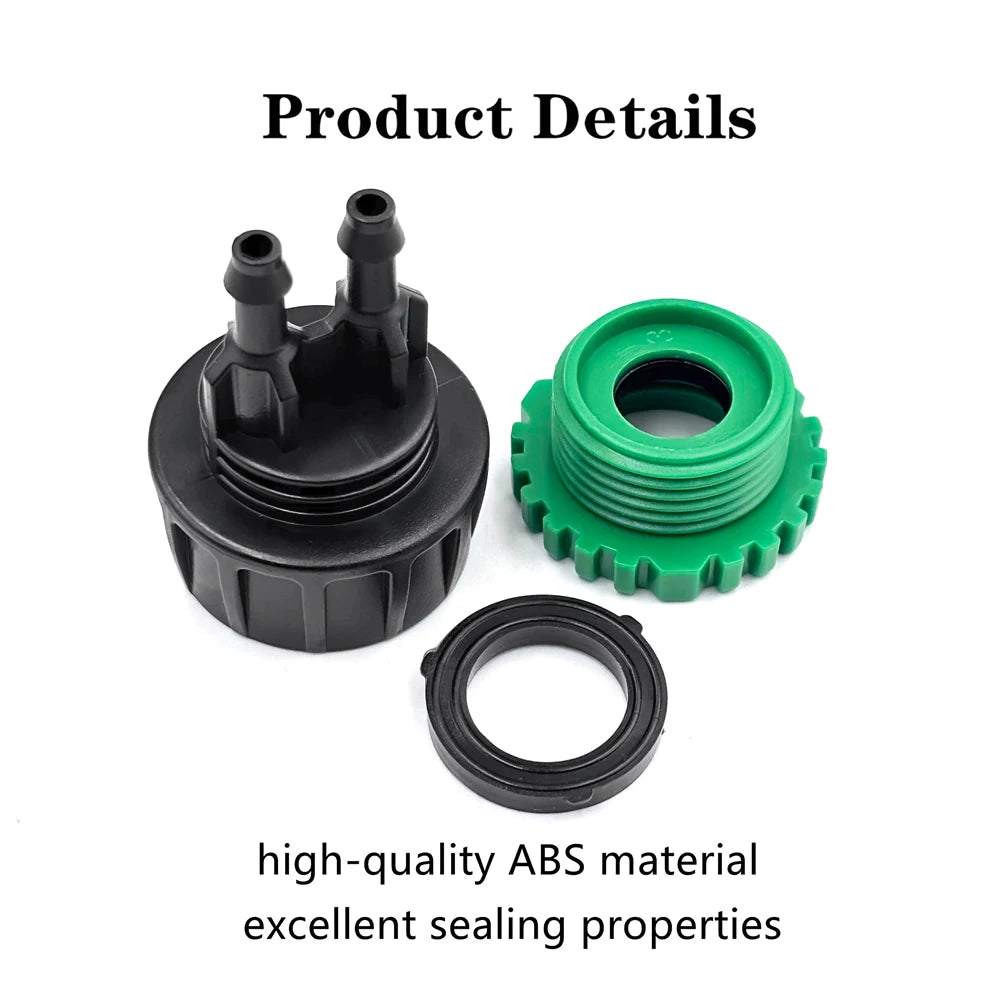 Garden hose 1/4" to 1/2" 3/4" Female Y connector irrigation 4/7 adapter Peaceful Pleasures Health and Wellness