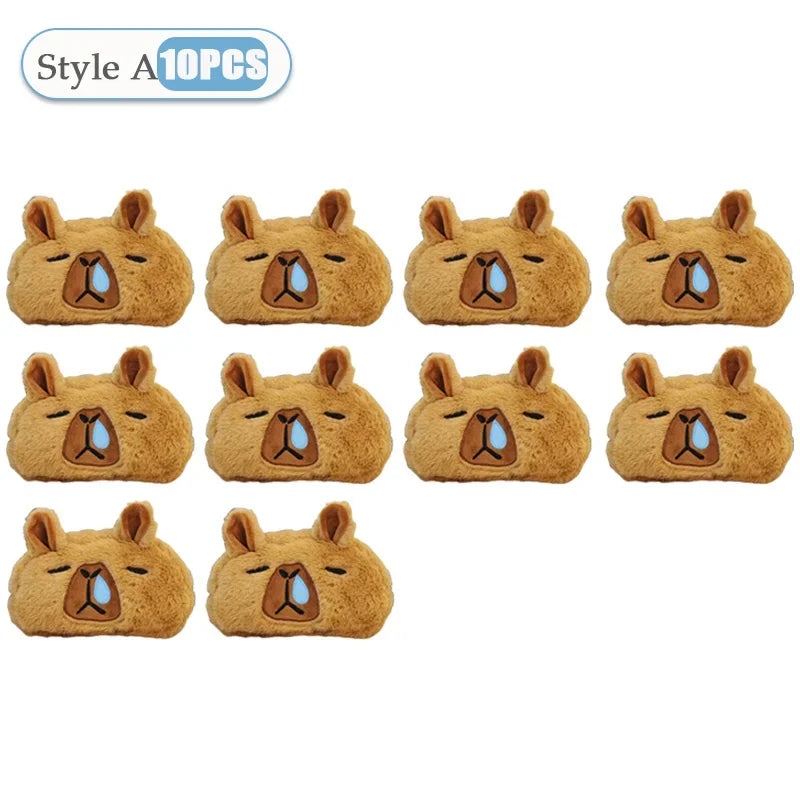 Kids Cute Capybara Plush Pencil Case – Large Capacity Pouch