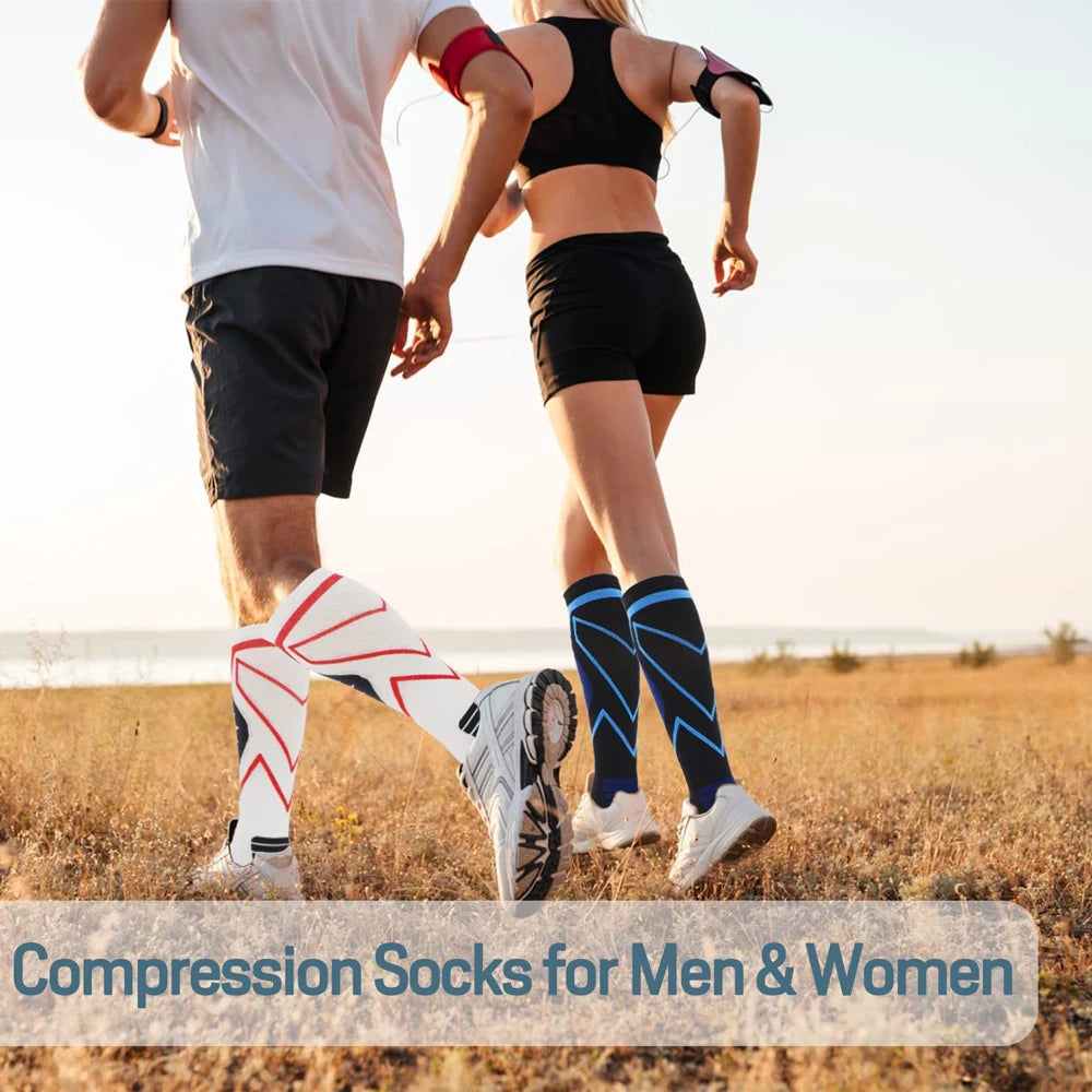 20-30 mmHg Compression Socks Knee High | Men & Women Compression Socks Peaceful Pleasures Health and Wellness