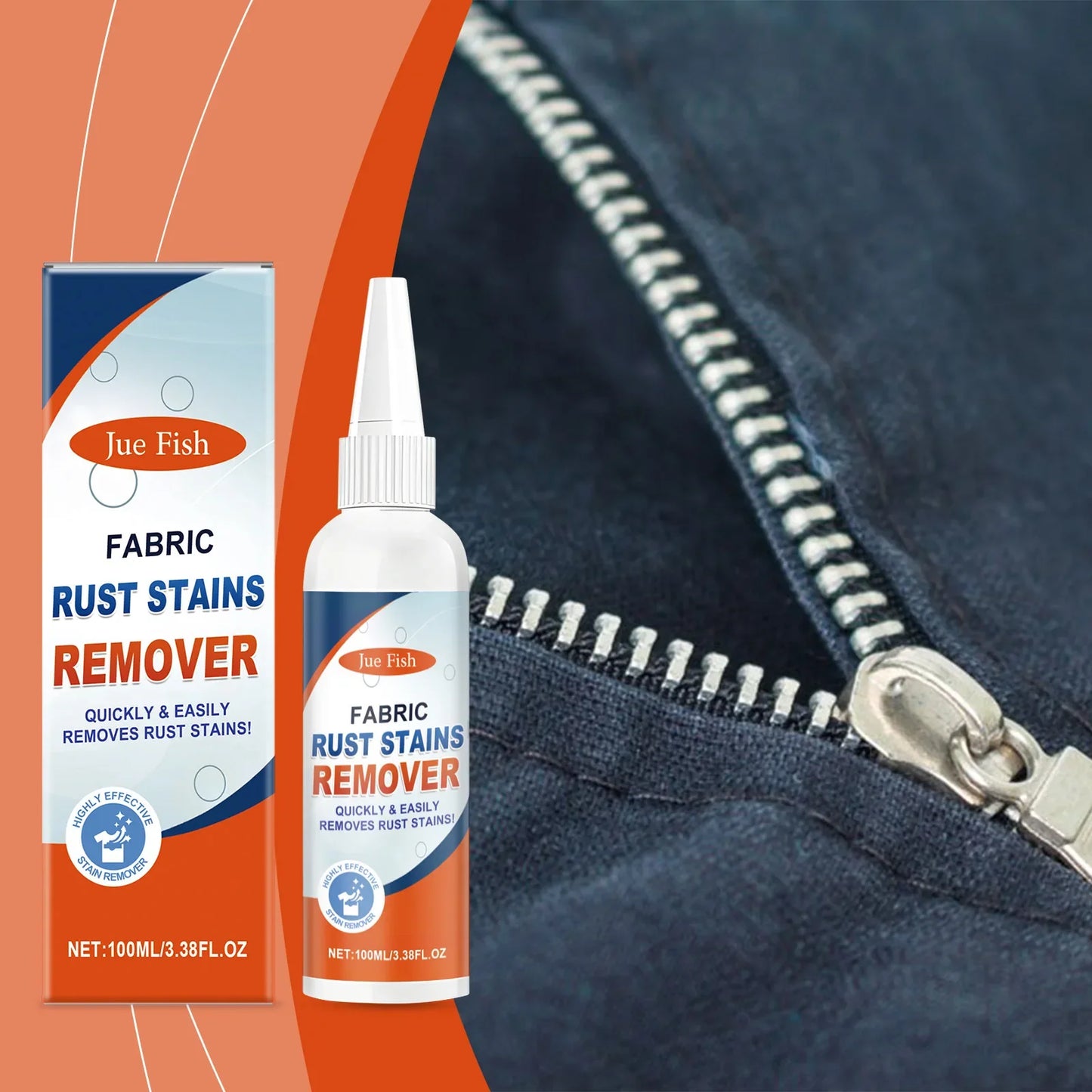 Jue-Fish Fabric Rust Remover 100ml – Clothes & Upholstery