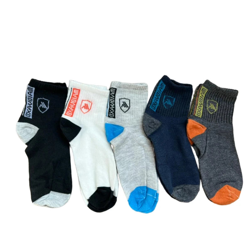 5 Pairs Men's Socks Mid-Calf Socks Warm Socks Long Sweat-Absorbing Breathable Socks Trendy Versatile Fall And Winter Sports Sock Peaceful Pleasures Health and Wellness 5pcs