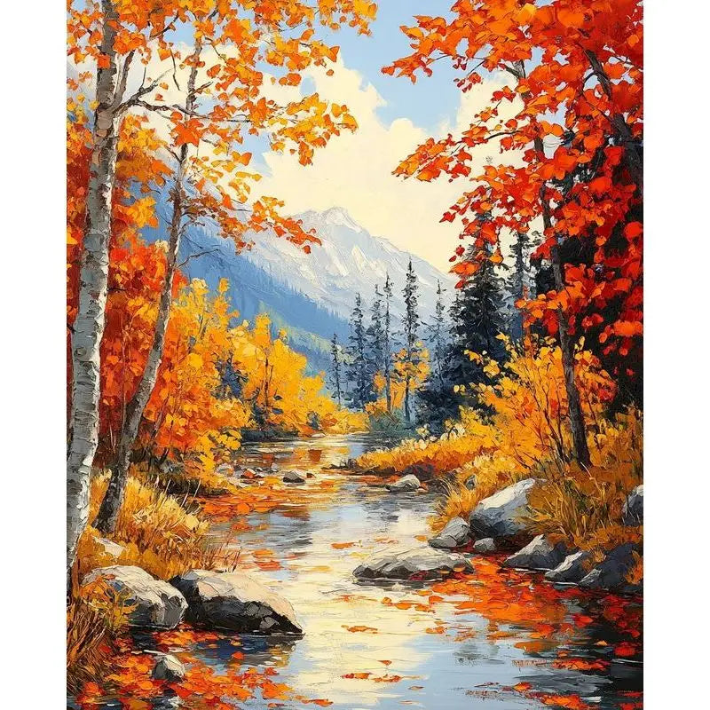 GATYZTORY Autumn Landscape Paint by Numbers Kit 40x50cm