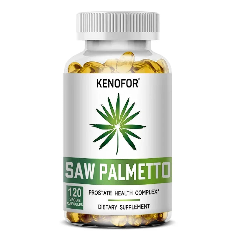 Saw Palmetto Extract, Prostate Health Supplement, Hair Growth Support To Help Maintain Normal Urination Frequency Vegan Capsules Peaceful Pleasures Health and Wellness 120 count-1 bottle