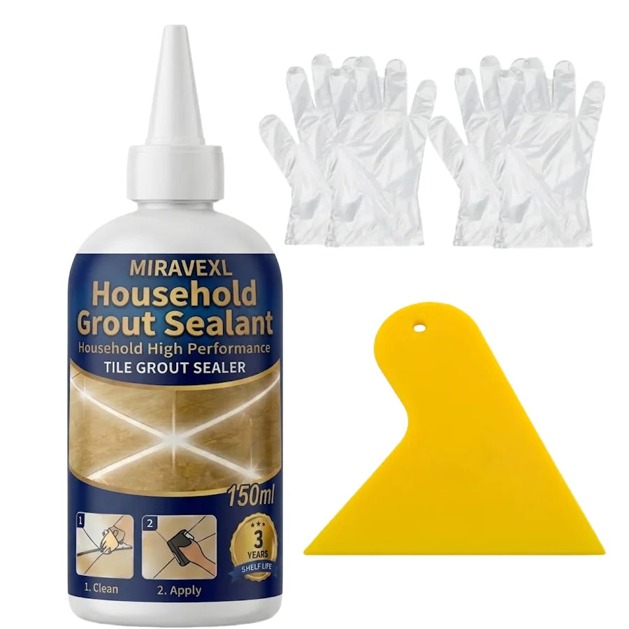MIRAVEXL Waterproof Grout Sealer & Tile Repair Kit with Tools