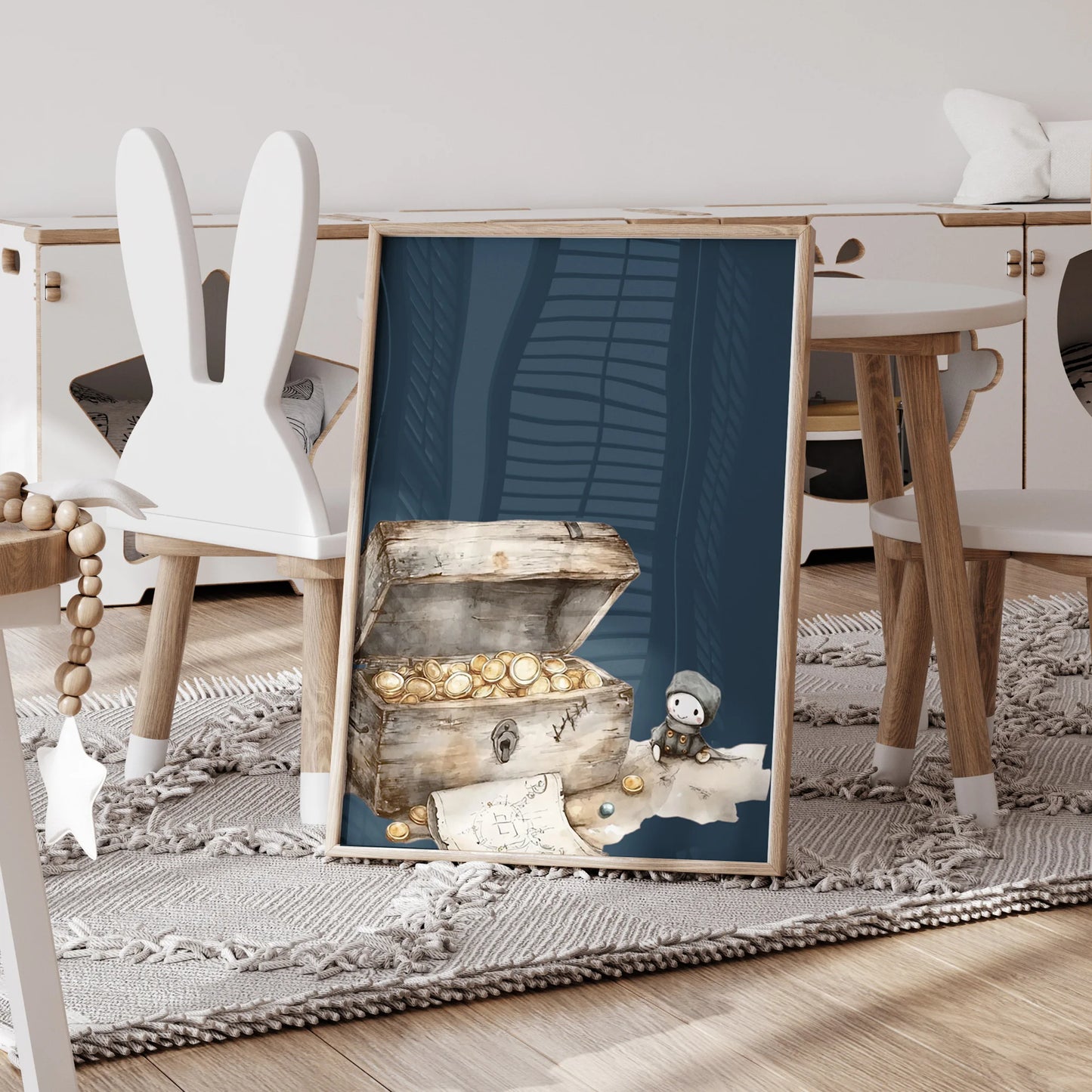 3-Piece Personalized Pirate Ship Canvas Wall Art | Kids Room Decor