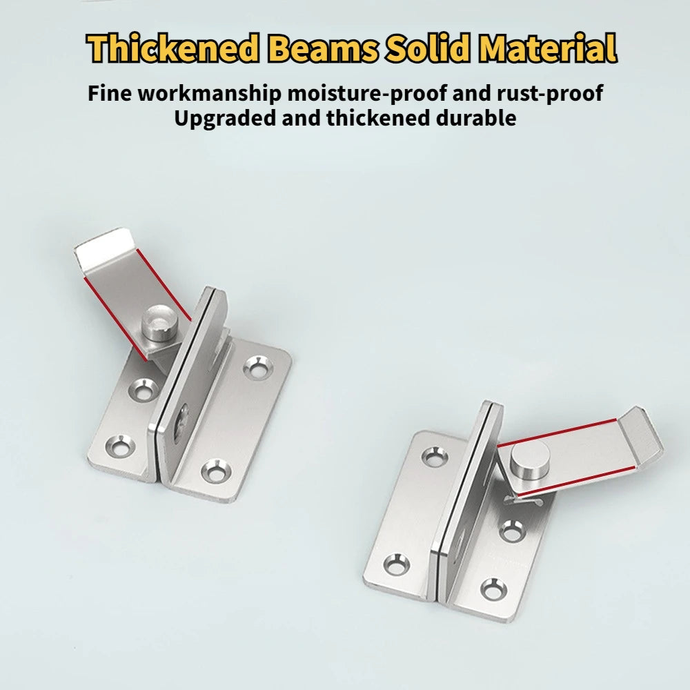 1pc Flip Latch Gate Latches Slide Bolt Latch Safety Door Lock Catch For BarnCabinet Pet Cage Garden Bathroom Garage Window Slid Peaceful Pleasures Health and Wellness