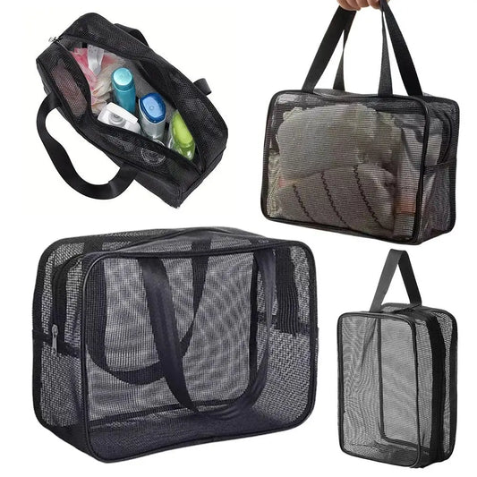 Mesh Shower Toiletry Bag – Large Capacity Bath & Travel Tote Mesh Toiletry Bag Oasis Select
