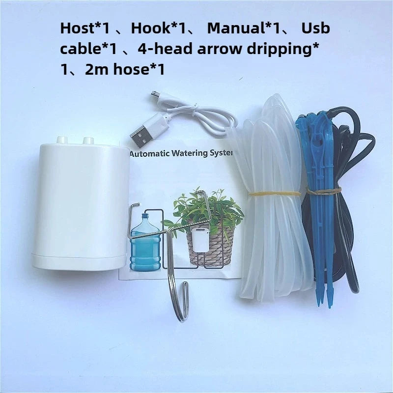 Automatic Plant Watering Device Efficient Double Pump Drip Irrigation System with Intelligent Watering Timer for Garden Use Peaceful Pleasures Health and Wellness H4