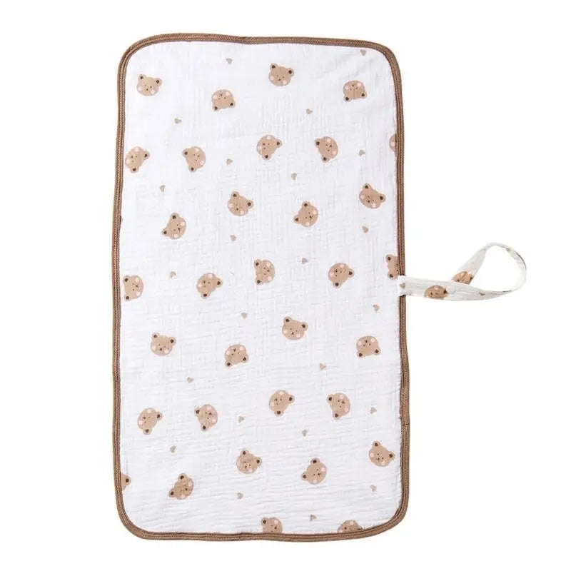 Baby Cotton Changing Pad | Splashproof Travel Diaper Change Mat