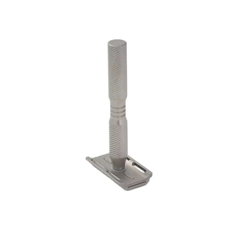 2026 Flash Sale！YAQI Ghost Multiple Thread Pattern Titanium Lightweight Safety Razor for Smooth Shaving Peaceful Pleasures Health and Wellness
