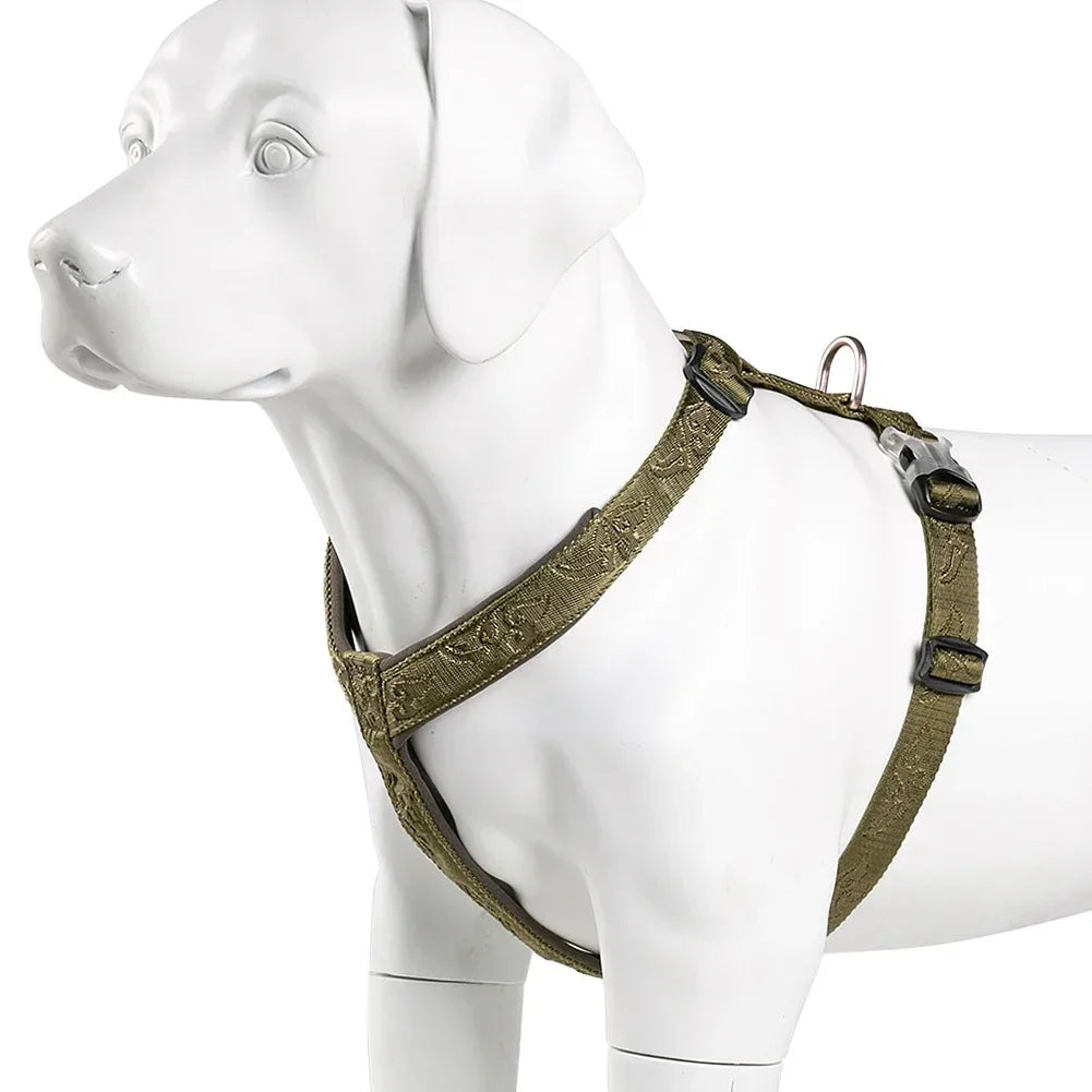TRUELOVE Pet Hairy Usag Premium Trail Runner No-Pull Dog Harness 3M Reflective Straps Dog Ultra Comfortable Cross Country YH1801 Peaceful Pleasures Health and Wellness Army Green chest-40-50CM China Mainland