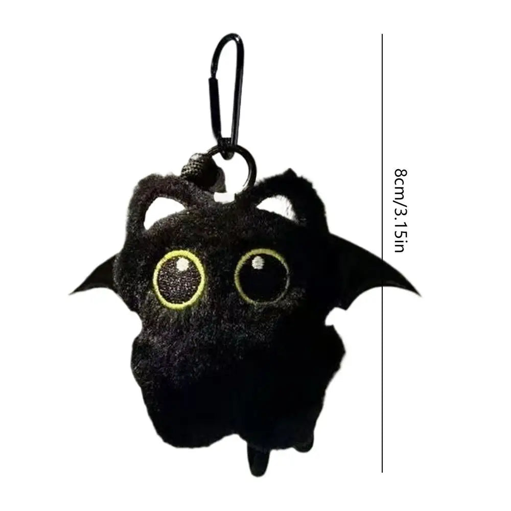 Black Cat Plush Keychain – Cute Soft Kitten Stuffed Pendant Plush Keychain Peaceful Pleasures Health and Wellness B