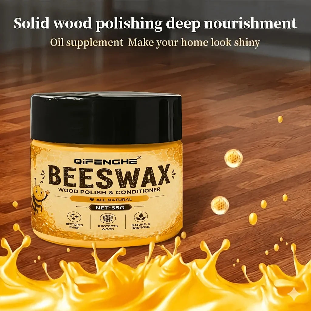 Natural Beeswax Wood Polish & Scratch Repair Kit | Furniture