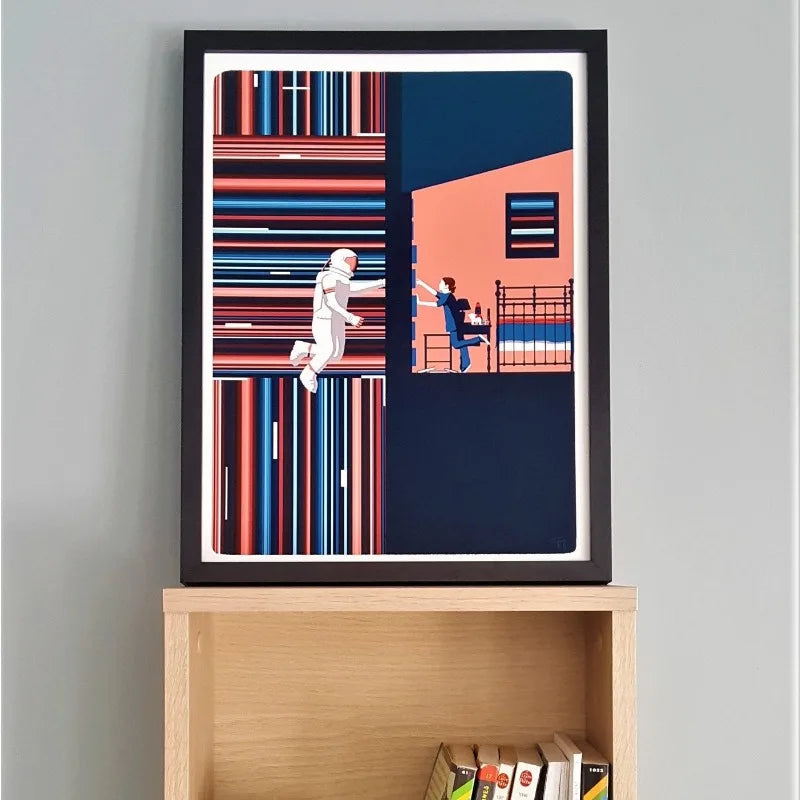 Interstellar I Was Your Ghost Movie Tribute Poster Vintage Space Film Canvas Painting Trendy Wall Art for Living Room Home De Peaceful Pleasures Health and Wellness