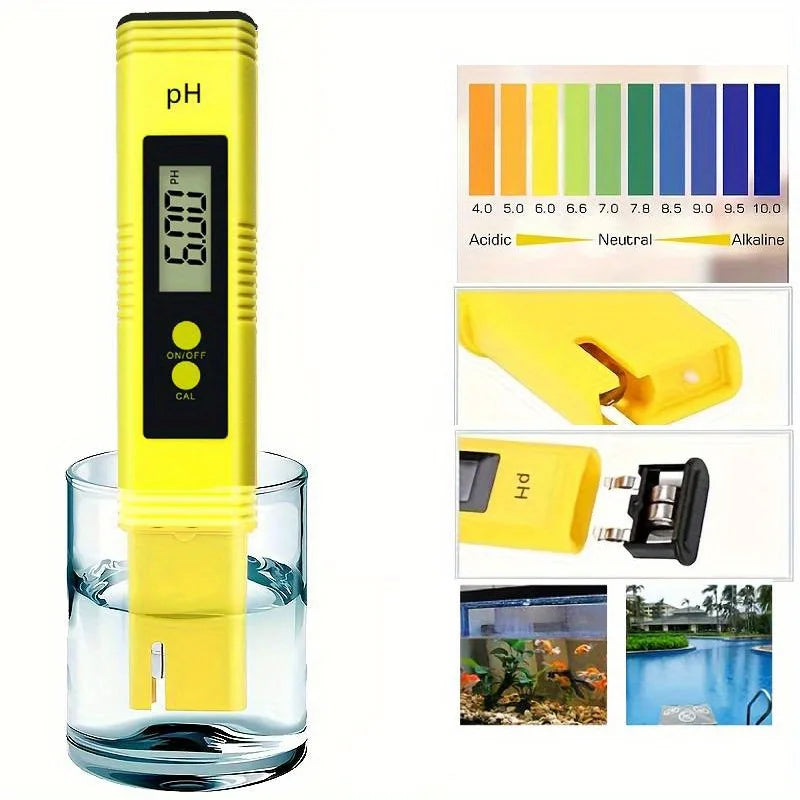 Water 0-14 PH Meter Digital Tester TDS Water Quality Tester 0.01ph Automatic Calibration For Household, Aquarium, Swimming Pool Peaceful Pleasures Health and Wellness