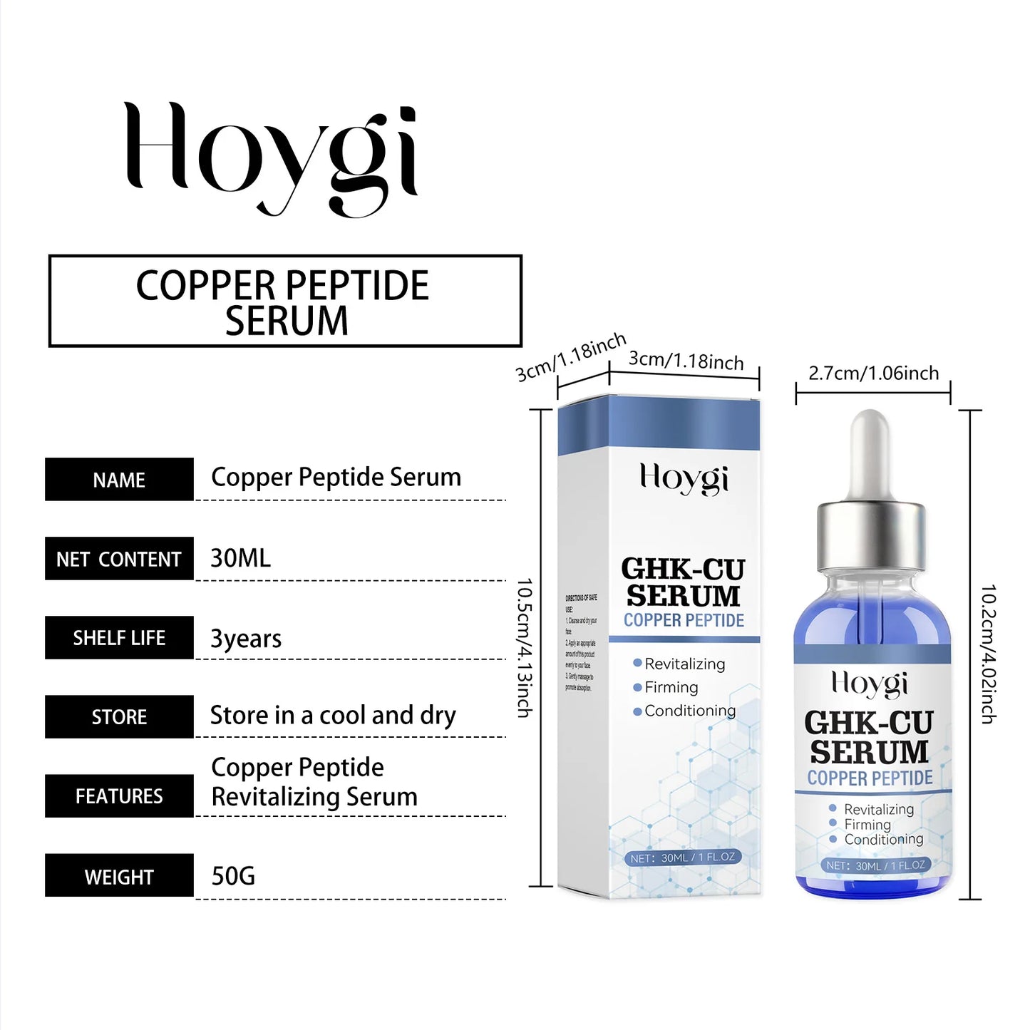 Copper Peptide Face Cream & Serum Set – Firming & Hydrating