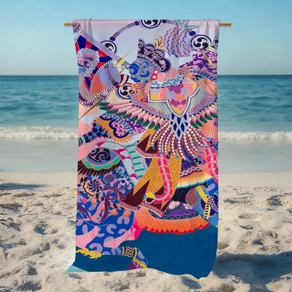 Quick Dry Beach Towel – Soft, Absorbent, 11 Sizes | Travel & Gym Quick Dry Beach Towel Peaceful Pleasures Health and Wellness