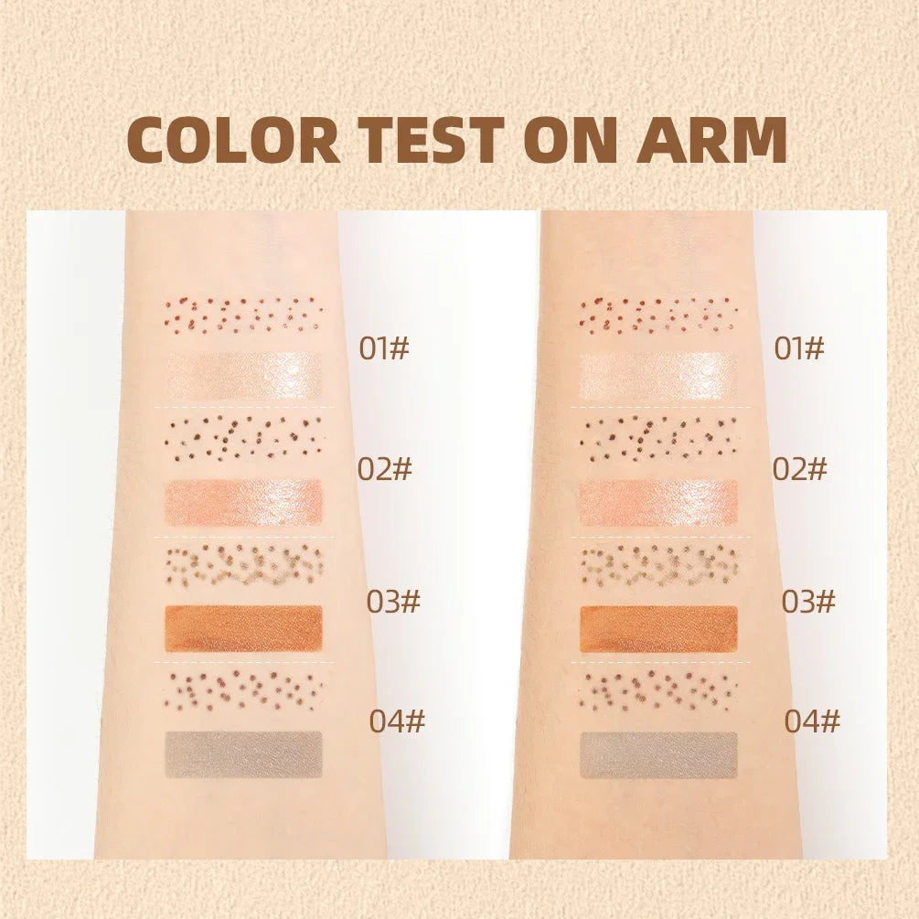 QIBEST Double-headed Freckle Highlighter Stick Fast-drying Waterproof Natural Liquid Contour Lasting Simulation Freckles Stamp Peaceful Pleasures Health and Wellness