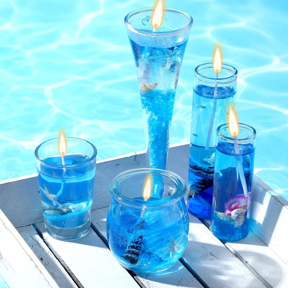 Blue Clear Gel Wax 100G – DIY Aromatherapy Candle Making