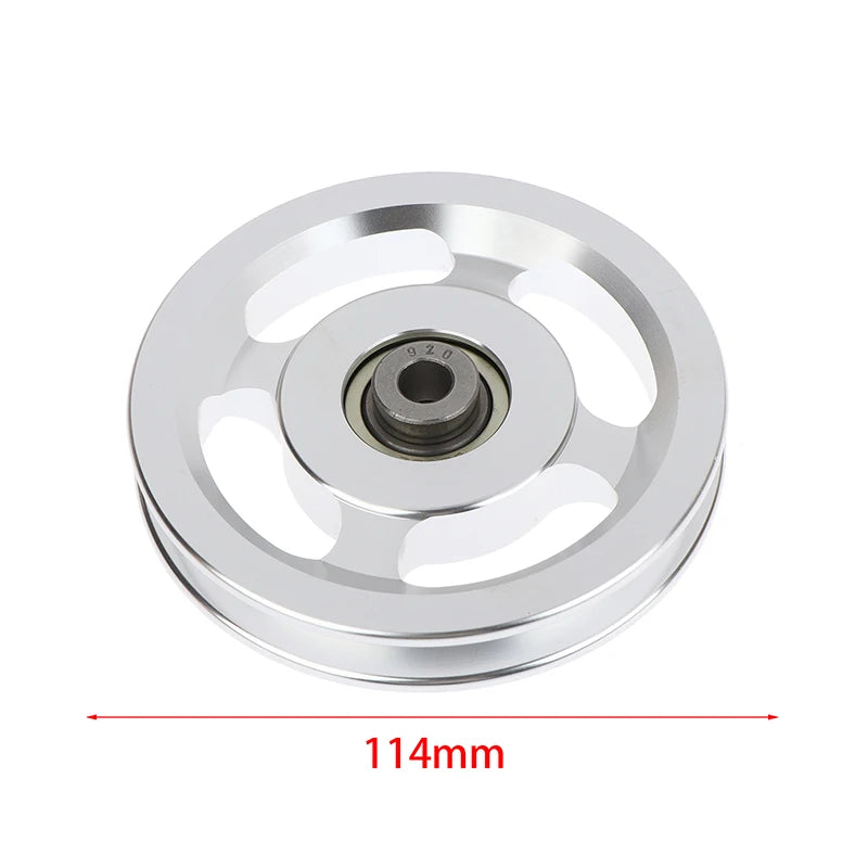 73/88/95/110/114MM Pulley Wheel Aluminium Alloy Bearing Pulley Wheel Replacement Universal Gym Accessory Bearing Pulley Wheel Peaceful Pleasures Health and Wellness 114mm