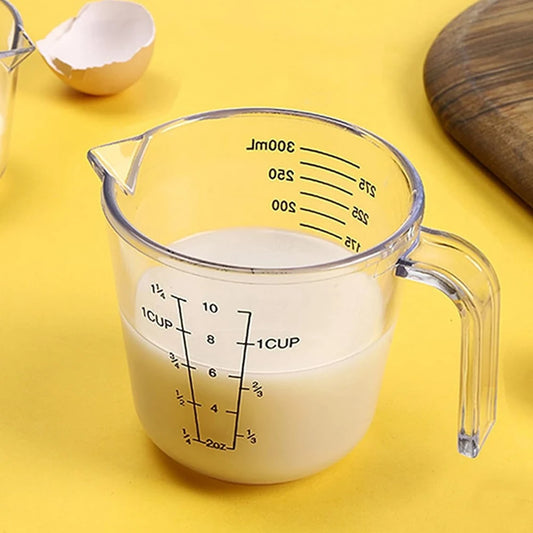 A36T-Measuring Cups Set, Liquid Measuring Cups For 3 For Kitchen Plastic Set Baking Tool Plastic Measuring Cups Transparent Peaceful Pleasures Health and Wellness transparent