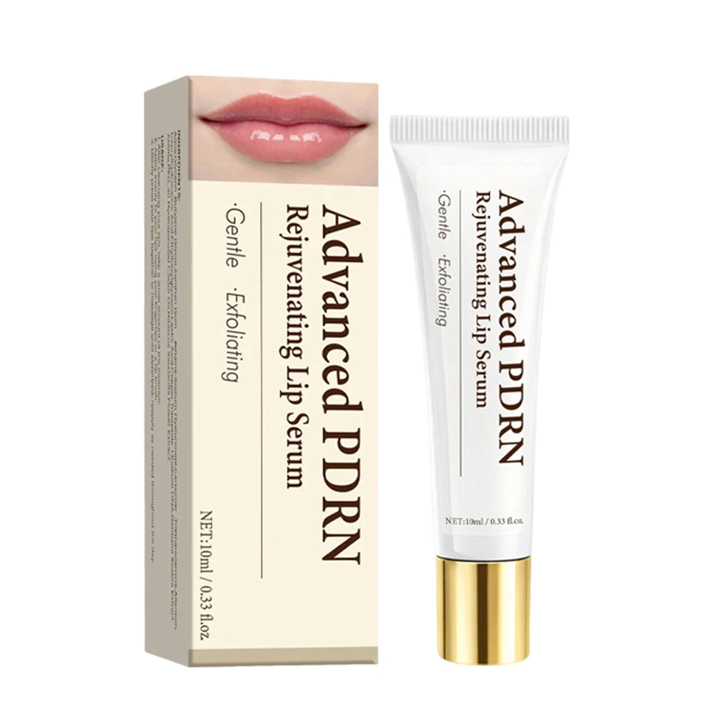 Advanced PDRN Rejuvenating Lip Serum, Hydrating Lip Balm with PDRN for Glowy Lip, Gentle Exfoliating & Smoothing Lip Moisturizer Peaceful Pleasures Health and Wellness 10ML