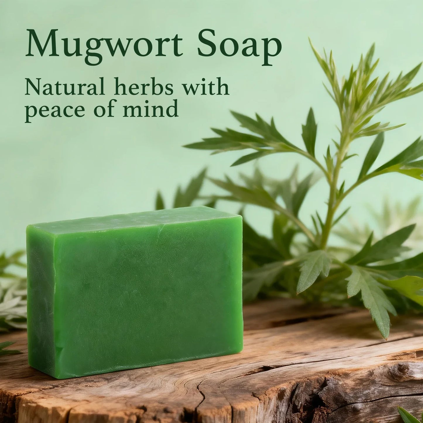 Natural Mugwort Soap – Herbal Hydrating Face & Body Bar
