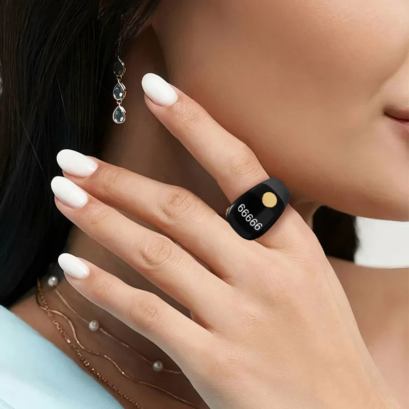 Rechargeable Battery Smart Ring Multifunctional Electronic Counter Peaceful Pleasures Health and Wellness