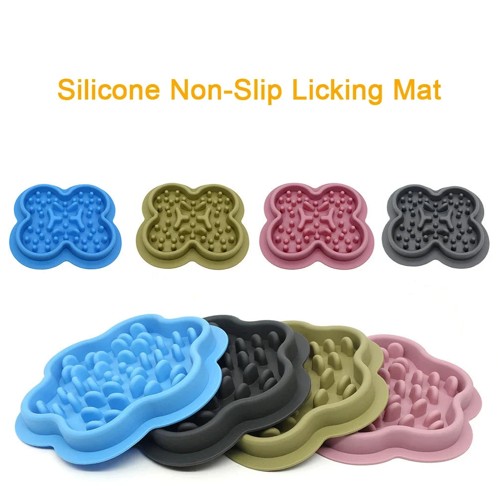 Slow Feeder Bowl for Dogs & Cats | Non-Slip Silicone Mat