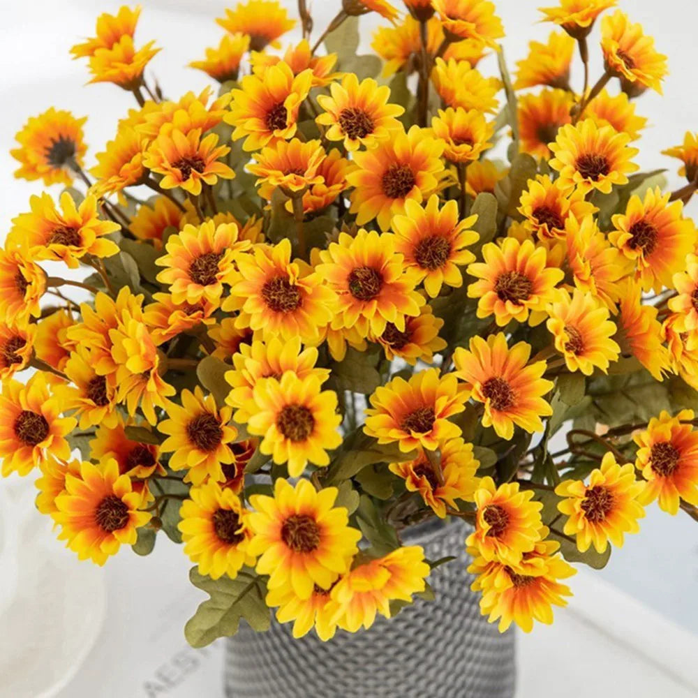 Silk Daisy Artificial Flowers for Wedding, Home & Garden Decor