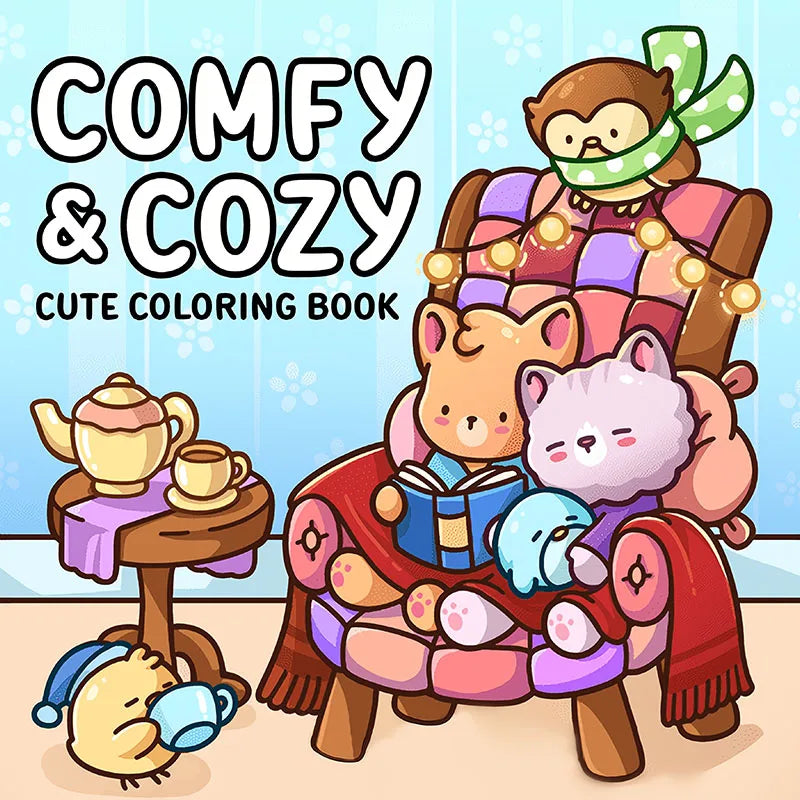 40 Pages Cute European America Coloring Book Kids Drawing Christmas