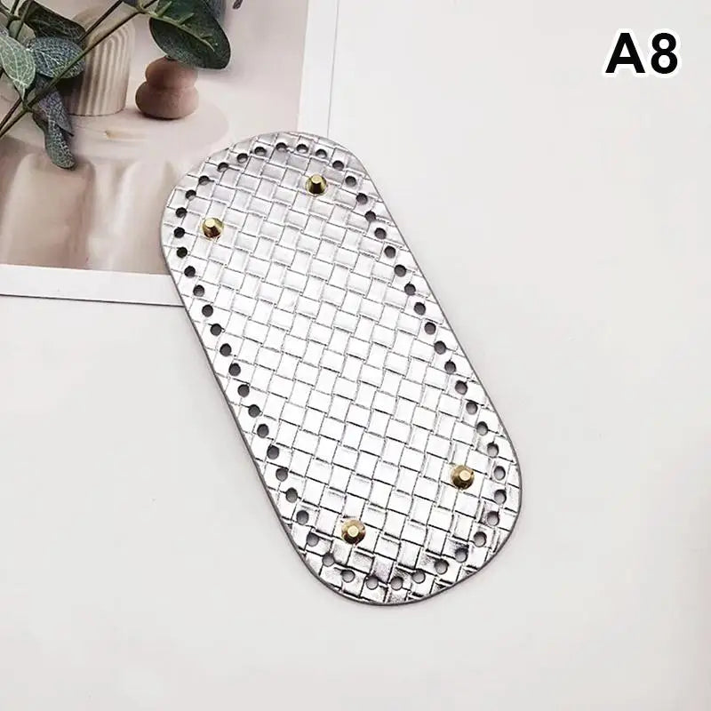 PU Leather Bag Base 22x10cm | DIY Crochet Purse Bottom