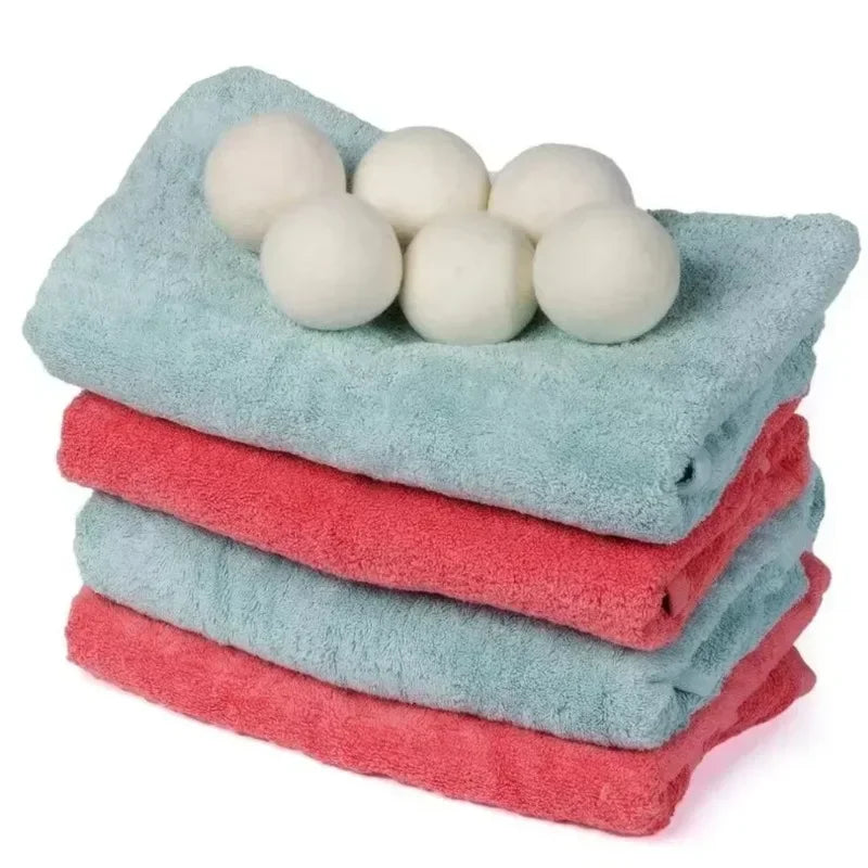 Wool Dryer Balls – Natural Reusable Fabric Softener Set