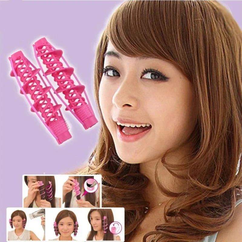 Magic Spiral Hair Rollers No Heat No Clip – 2pc Set