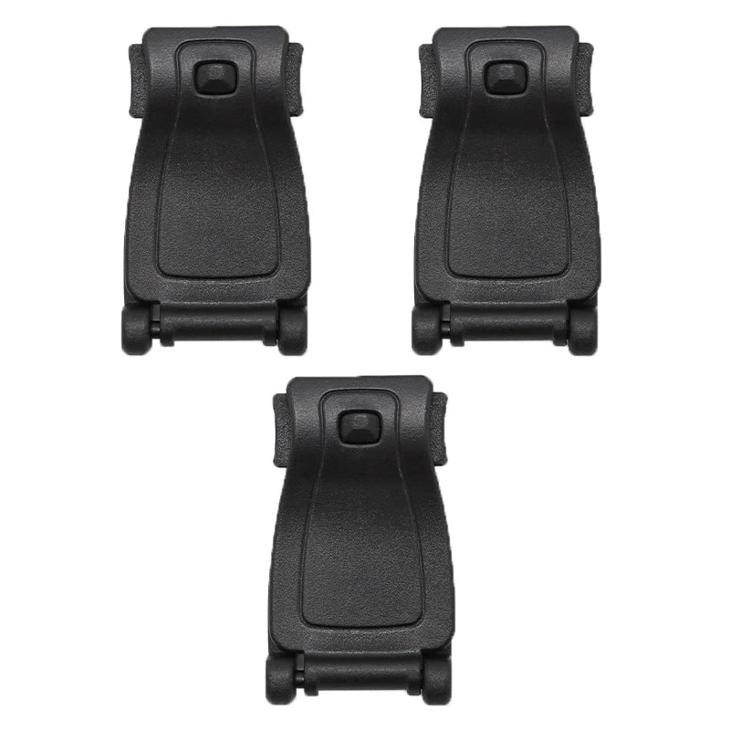 3-Pack MOLLE Webbing Buckle Clips for Tactical Backpacks MOLLE Backpack Clips Peaceful Pleasures Health and Wellness black