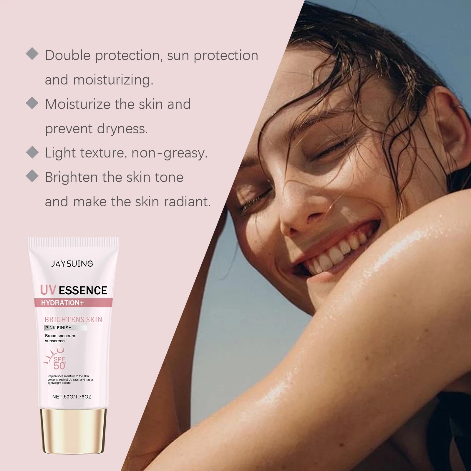 Jaysuing UV Essence Stick SPF 50+ Hydrating Oil Free Anti Sun Natural Sunblock Facial Moisturizer Soothing Skin Care Beauty Peaceful Pleasures Health and Wellness