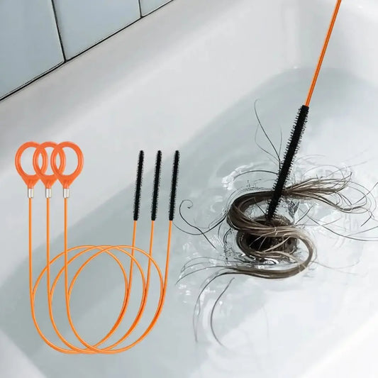 Flexible Drain Pipe Cleaning Brush – Sink, Bathtub & Shower Drain Cleaning Brush Oasis Select