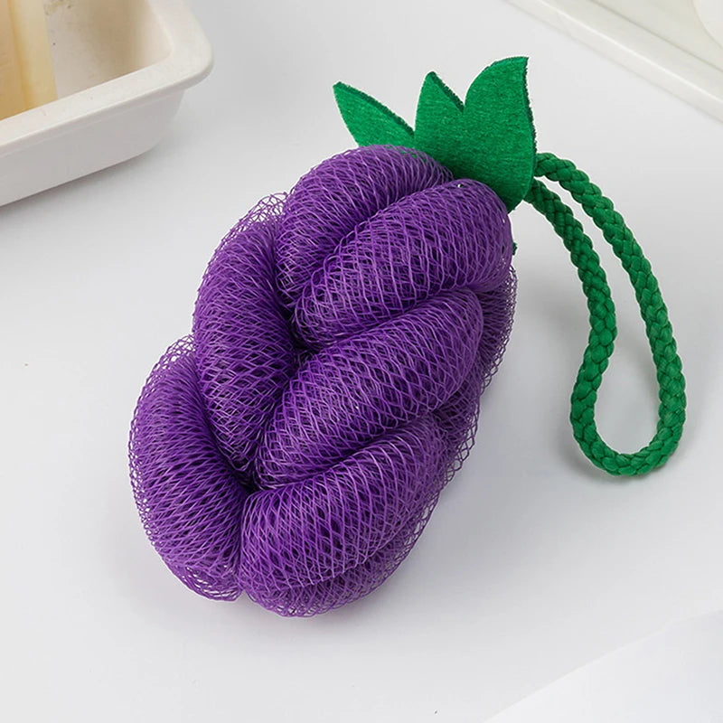 Fruit & Veggie Dopamine Bath Ball – Fun Bubble Bath Sponge