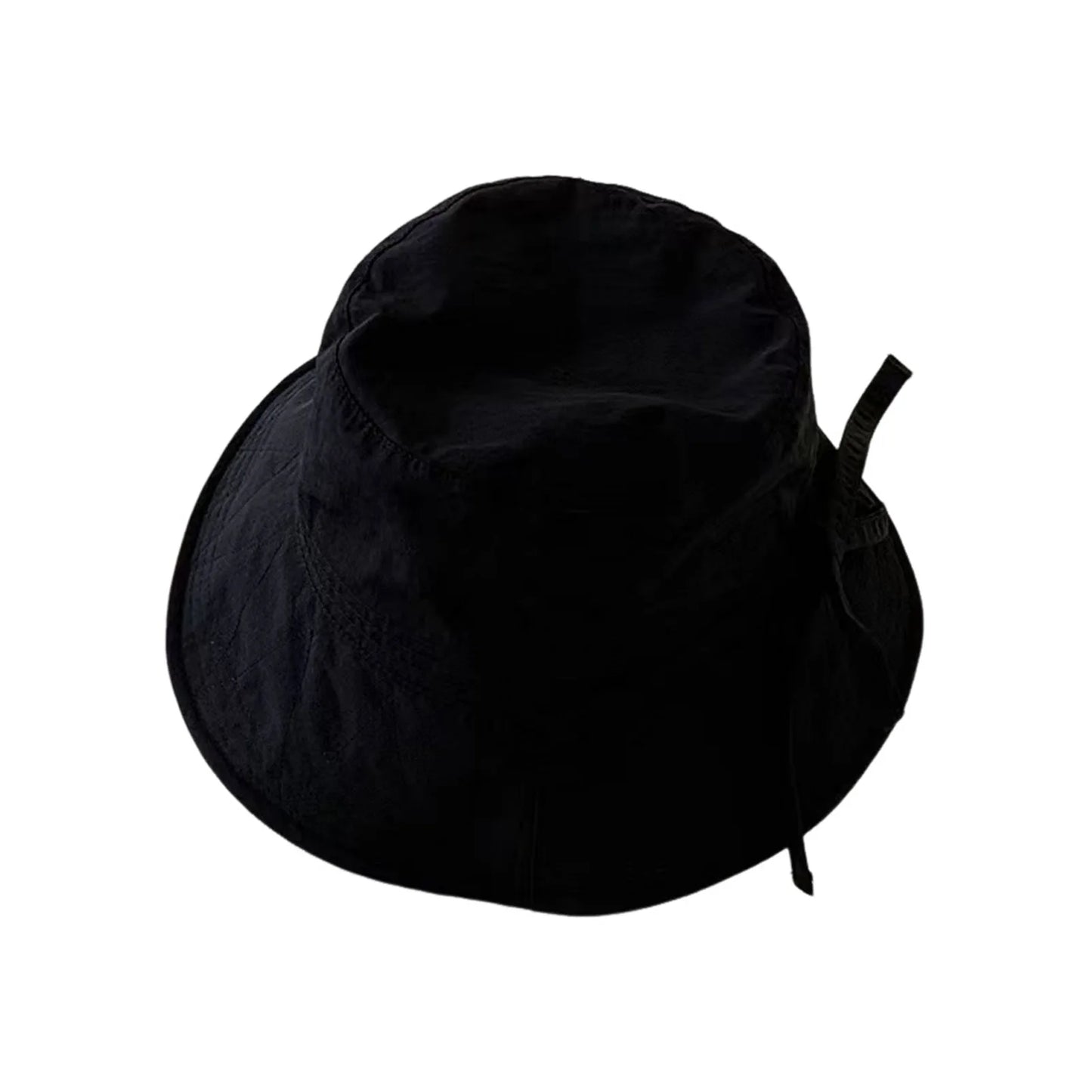 Summer Wide Brim Fisherman Hat Sun Protection Mountaineering Bucket Caps for Fishing Camping Traveling Peaceful Pleasures Health and Wellness Black