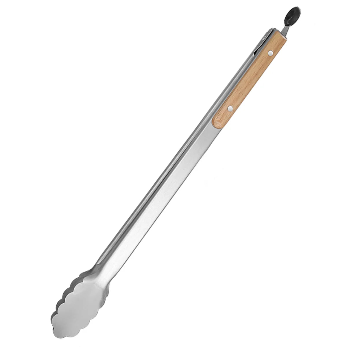 Leeseph Stainless Steel Food Tongs, 7-16 Inch Length, Heavy Duty Kitchen Tongs with Wooden Handle for Cooking, Grilling and BBQ Peaceful Pleasures Health and Wellness 44.5cm